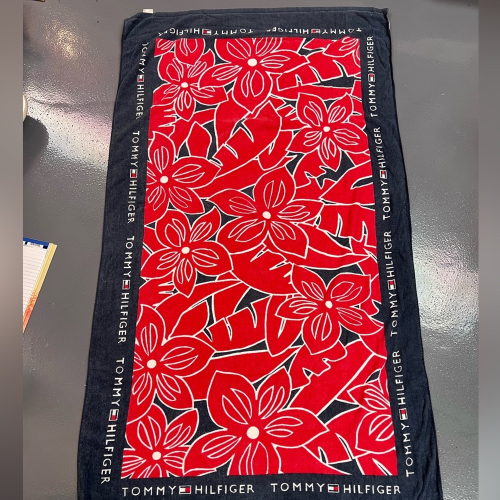Vintage Tommy Hilfiger Beach Towel
